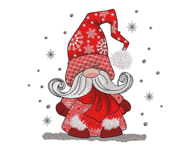 Winter Gnome Embroidery Design, 3 sizes, Instant Download Embroidery/Applique DESIGNS Nino Nadaraia 