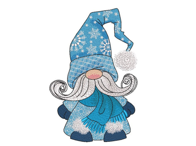 Winter Gnome Embroidery Design, 3 sizes, Instant Download Embroidery/Applique DESIGNS Nino Nadaraia 