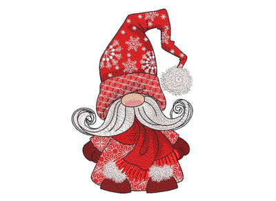 Winter Gnome Embroidery Design, 3 sizes, Instant Download Embroidery/Applique DESIGNS Nino Nadaraia 