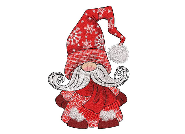 Winter Gnome Embroidery Design, 3 sizes, Instant Download Embroidery/Applique DESIGNS Nino Nadaraia 