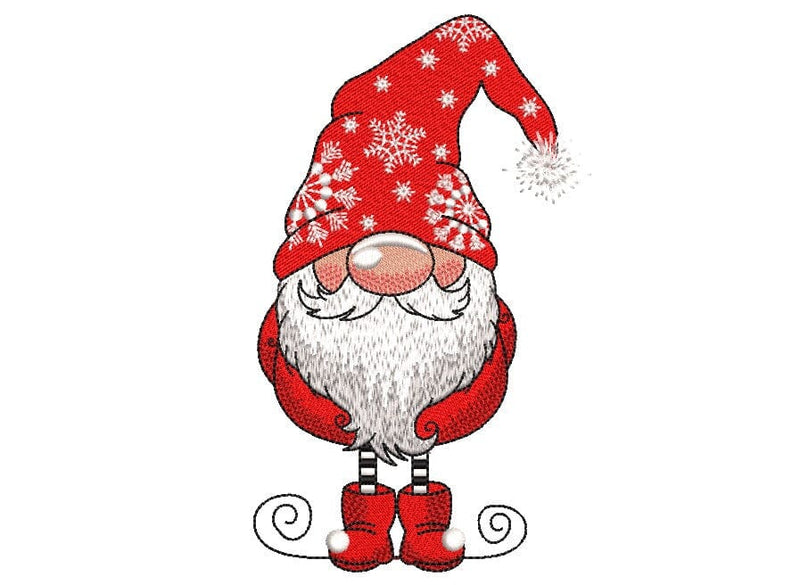 Winter Gnome Embroidery Design, 4 sizes, Instant Download Embroidery/Applique DESIGNS Nino Nadaraia 
