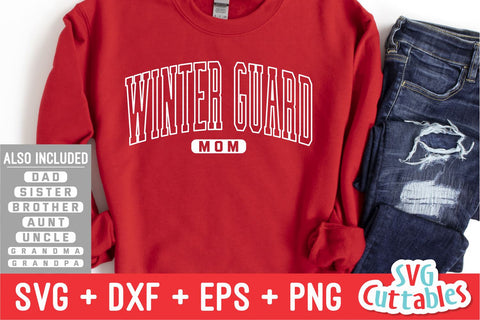 Winter Guard Guard svg - Winter Guard Family - svg - dxf - eps - png - Cut File - Silhouette - Cricut - Digital Download SVG Svg Cuttables 