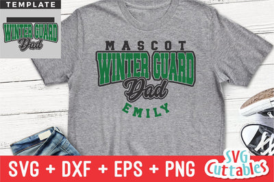Winter Guard svg - Winter Guard Dad Template 002 - svg - dxf - eps - png - Cut File - Silhouette - Cricut - Digital Download SVG Svg Cuttables 