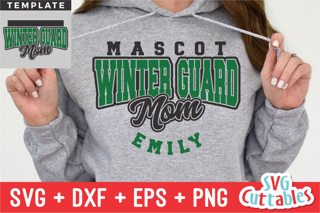 Winter Guard svg - Winter Guard Mom Template 001 - svg - dxf - eps - png - Cut File - Silhouette - Cricut - Digital Download SVG Svg Cuttables 