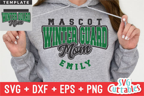 Winter Guard svg - Winter Guard Mom Template 001 - svg - dxf - eps - png - Cut File - Silhouette - Cricut - Digital Download SVG Svg Cuttables 