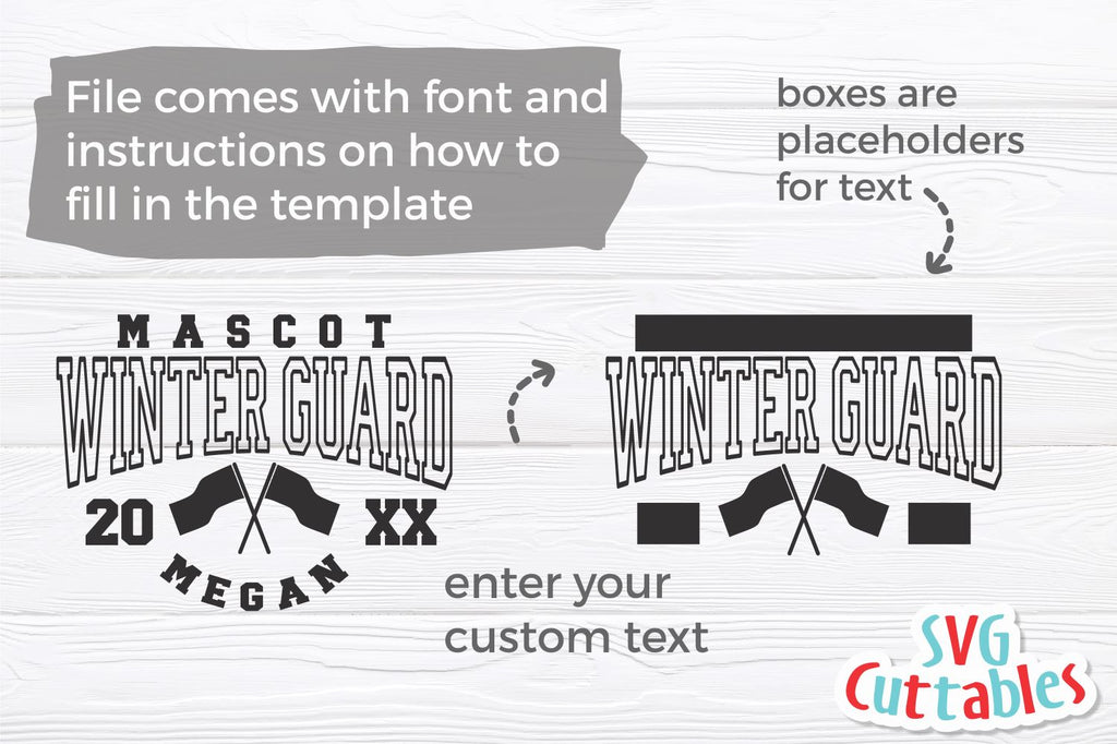 Winter Guard svg - Winter Guard Template 003 - svg - dxf - eps - png ...