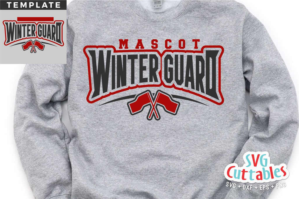 Winter Guard Sticker Winter Guard svg - Winter Guard Template 004 - svg - dxf - eps - png ...