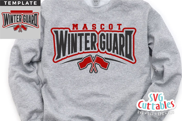 Winter Guard svg - Winter Guard Template 004 - svg - dxf - eps - png - Cut File - Silhouette - Cricut - Digital Download SVG Svg Cuttables 