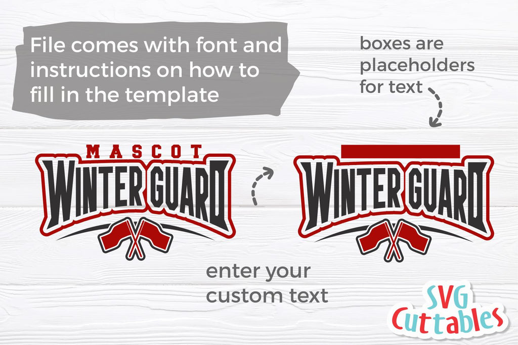 Winter Guard Sticker Winter Guard svg - Winter Guard Template 004 - svg - dxf - eps - png ...