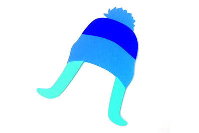 Winter Hat with Flaps and Pom Pom SVG Designed by Geeks 