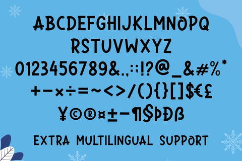 Winter Holiday Font Kasih Ibu 