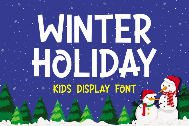 Winter Holiday Font Kasih Ibu 