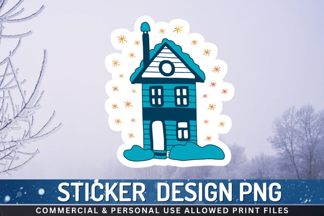 Winter Home Clipart Sublimation PNG Sublimation Regulrcrative 