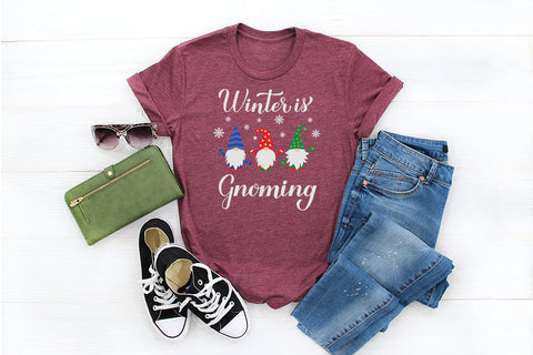 Winter is gnoming. Winter gnomes quote. Gnomes SVG SVG LaBelezoka 