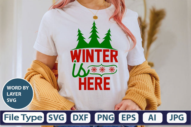 Winter Is Here SVG Cut File SVG DesignPlante 503 