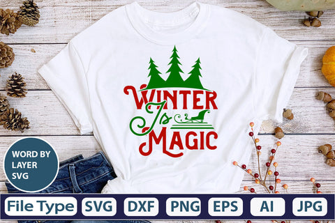 Winter Is Magic SVG Cut File SVG DesignPlante 503 