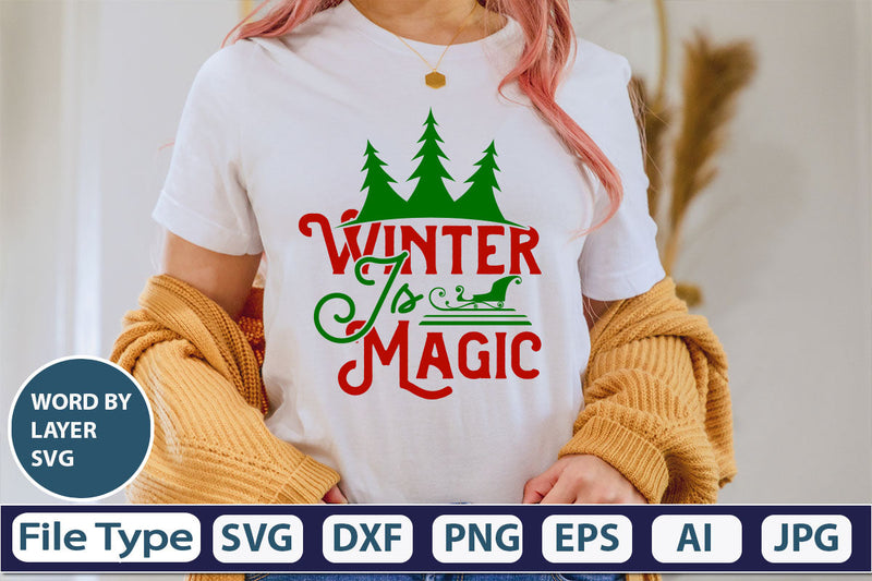 Winter Is Magic SVG Cut File SVG DesignPlante 503 