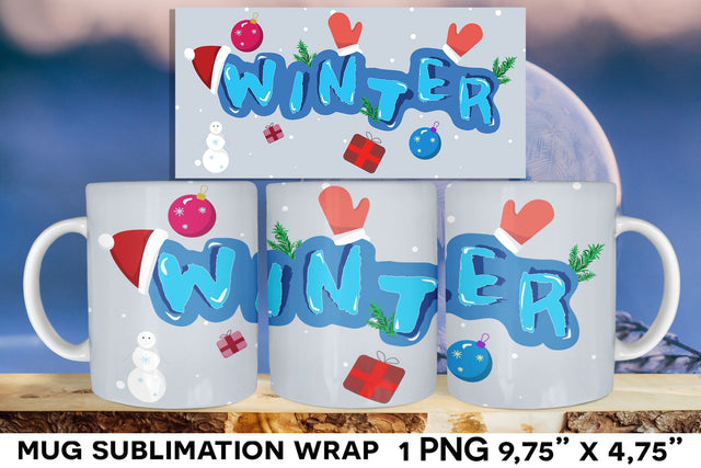 Winter Mug Sublimation Wrap Sublimation Natasha Prando 