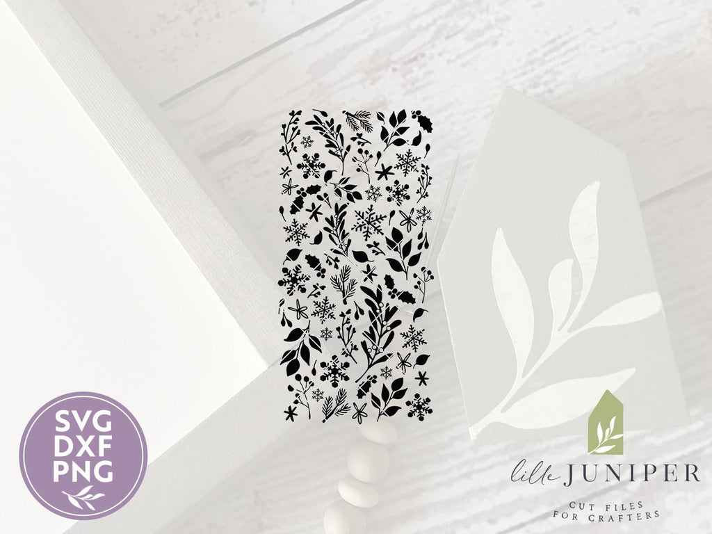 Winter Pattern SVG | Christmas SVG | Snowflake SVG | Farmhouse Sign ...