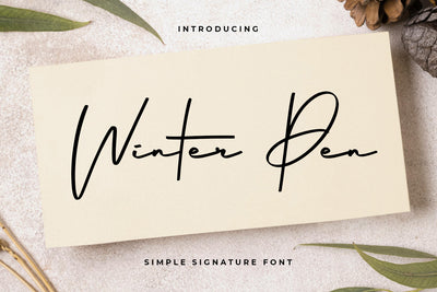Winter Pen Font Abo Daniel Studio 