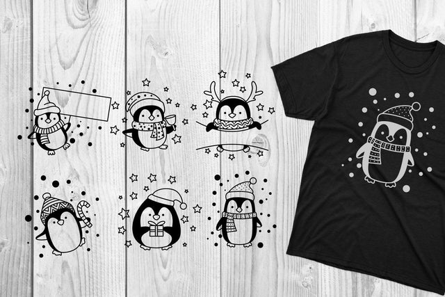 Winter Penguin christmas,cut file svg SVG dadan_pm 
