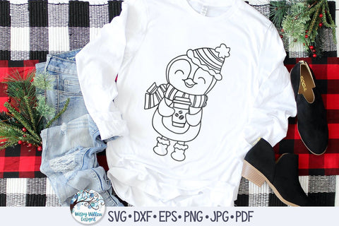 Winter Penguin SVG Bundle SVG Wispy Willow Designs 