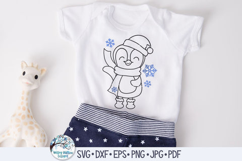Winter Penguin SVG Bundle SVG Wispy Willow Designs 