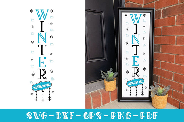 Winter Porch Sign SVG - Winter Wonderland SVG CraftLabSVG 
