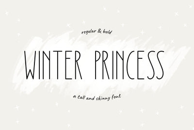 Winter Princess | Regular & Bold Style Font Jimtype Studio 