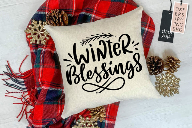 Winter Quotes SVG Winter Blessings SVG dapiyupi store 
