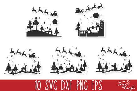 Winter Scene SVG Pack SVG Feya's Fonts and Crafts 