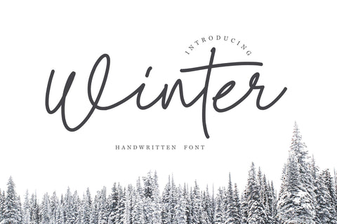 Winter script SVG Chamsae Studio 