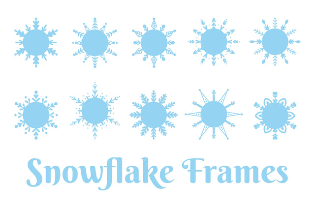 Winter Snowflake Frames Sublimation Rin Green 