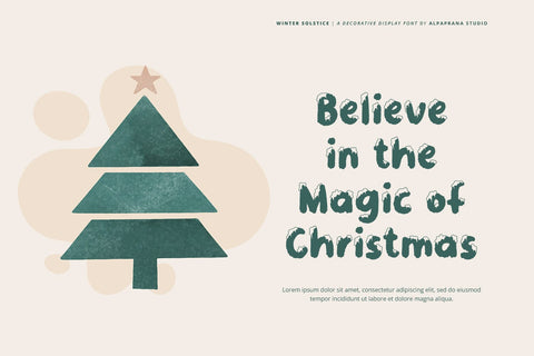 Winter Solstice - Display Font Font Alpaprana Studio 