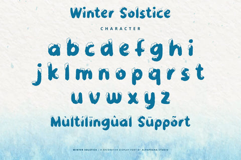Winter Solstice - Display Font Font Alpaprana Studio 