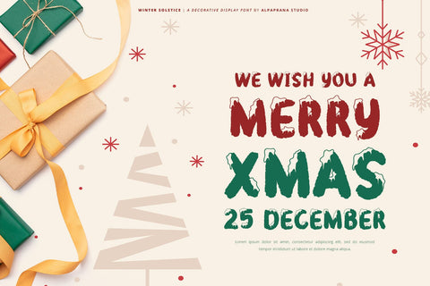 Winter Solstice - Display Font Font Alpaprana Studio 