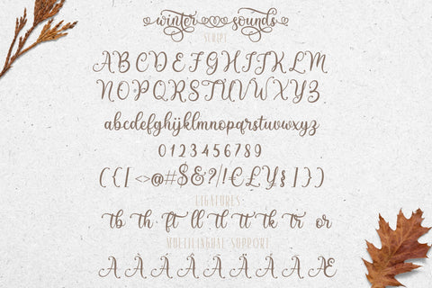 Winter Sounds | All Season Fonts Font studioalmeera 
