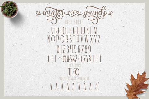Winter Sounds | All Season Fonts Font studioalmeera 