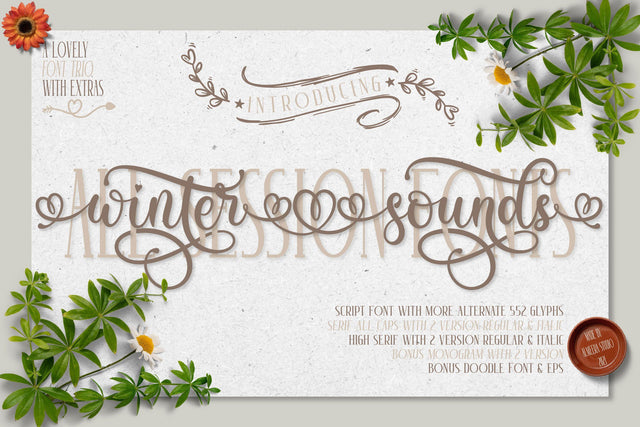 Winter Sounds | All Season Fonts Font studioalmeera 