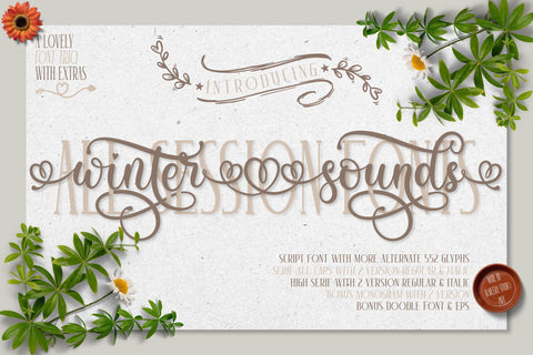 Winter Sounds | All Season Fonts Font studioalmeera 