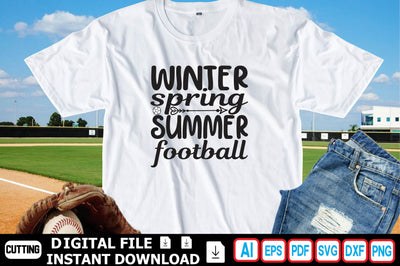 WINTER SPRING SUMMER FOOTBALL SVG Craftlabsvg24 