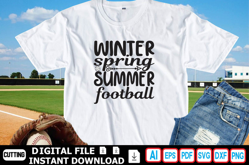 WINTER SPRING SUMMER FOOTBALL SVG Craftlabsvg24 