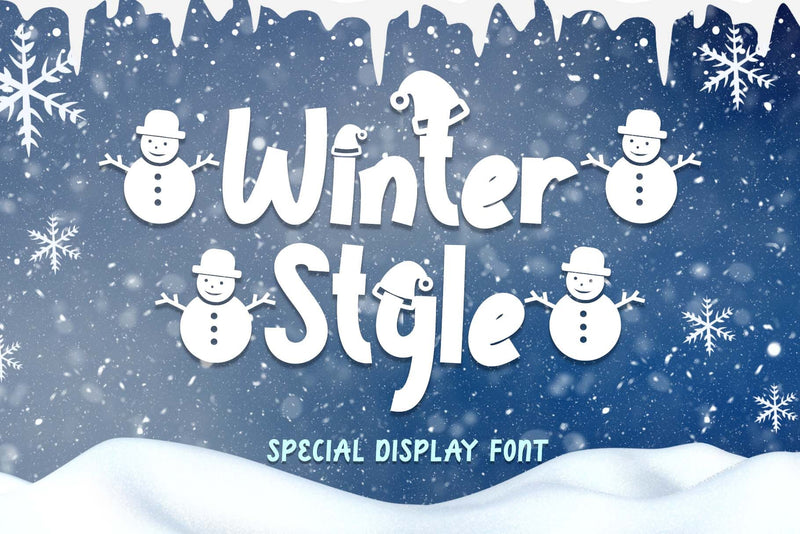 Winter Style Font Prasetya Letter 
