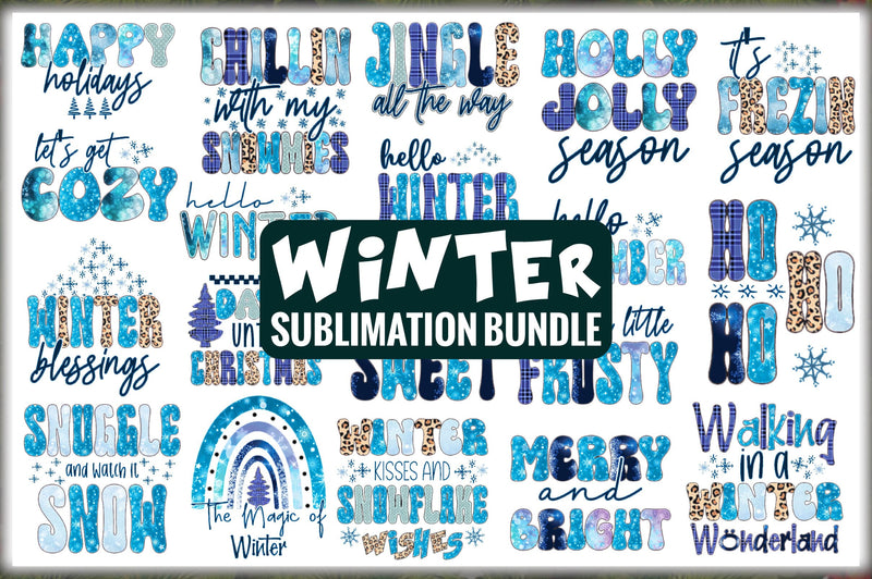 Winter Sublimation Bundle Sublimation Jagonath Roy 