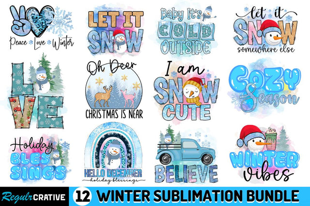Winter Sublimation Bundle Sublimation Regulrcrative 