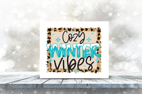 Winter Sublimation Design - Cozy Winter Vibes Sublimation CraftLabSVG 