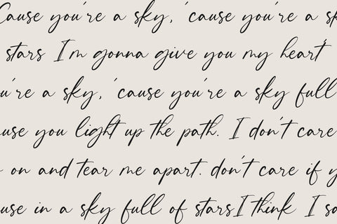 Winter Sunrise Modern Handbrushed Calligraphy Font Font Balpirick 