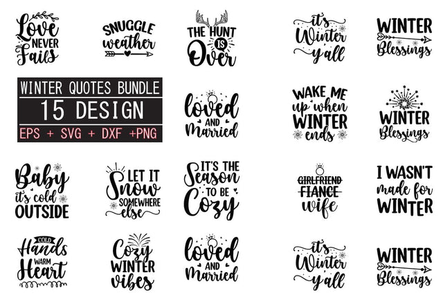 Winter SVG bundle 15 design SVG svgteam 
