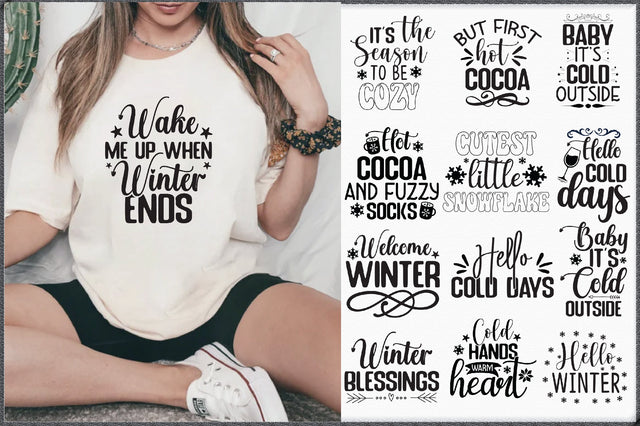 Winter Svg Bundle 20 Designs SVG Creativeart88 