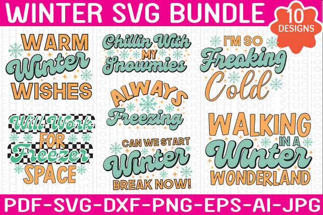 Winter SVG Bundle, christmas svg, snowflake svg, holiday svg, snowman svg, svg designs, SVG farhad farhad 